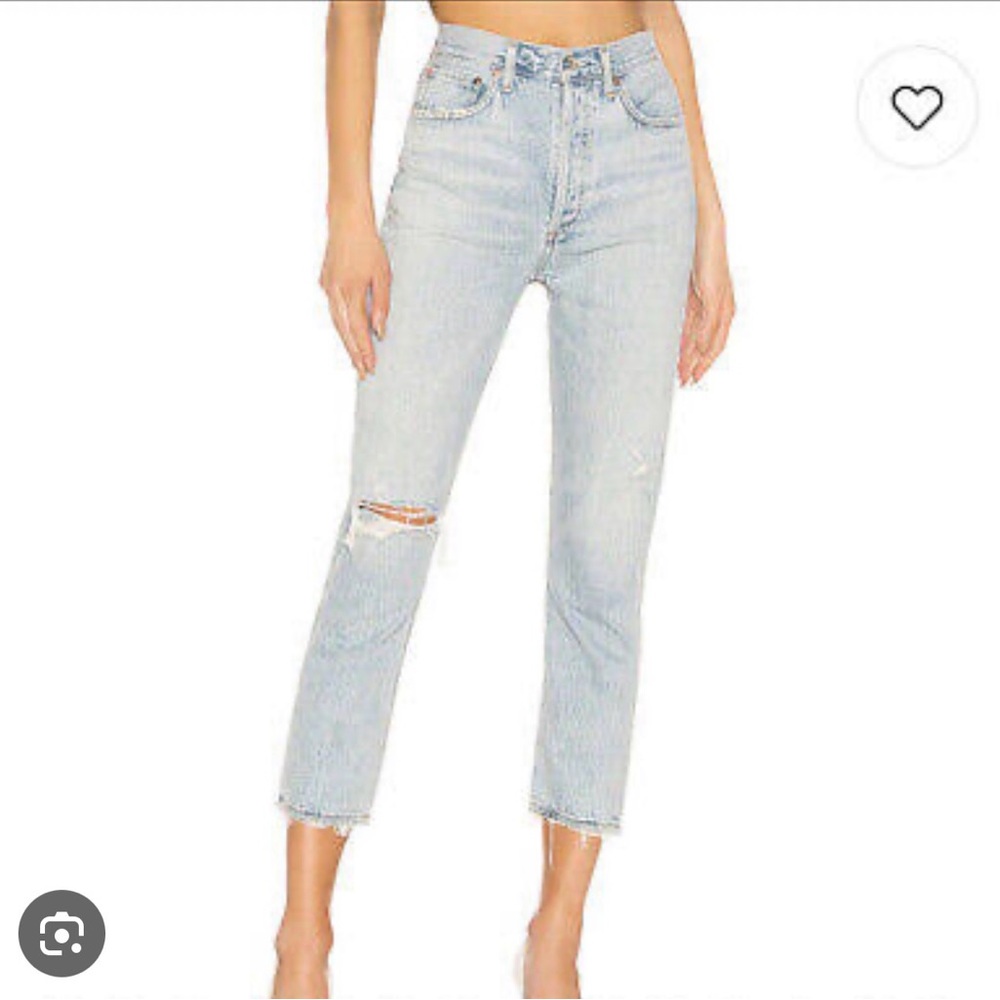 Agolde Riley jeans in Shatter wash